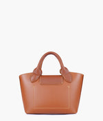 Horse Brown Mini Top Handle Bag – Faux Leather Crossbody Handbag