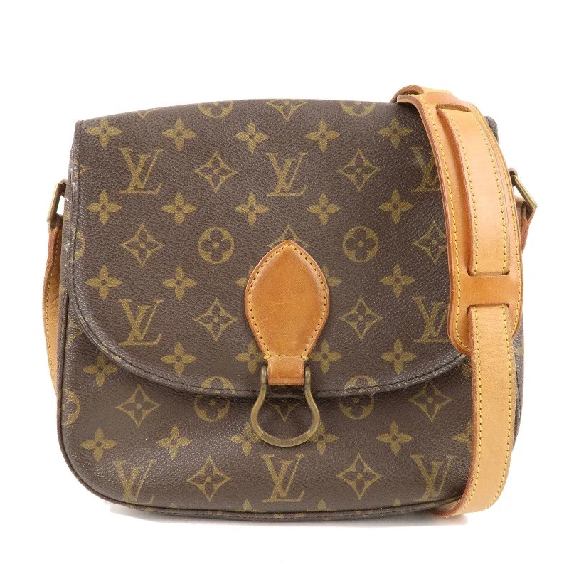 Medium - sized Louis Vuitton tote bags for work and shoppingLouis Vuitton Monogram Saint Cloud GM Shoulder Bag Brown M51242