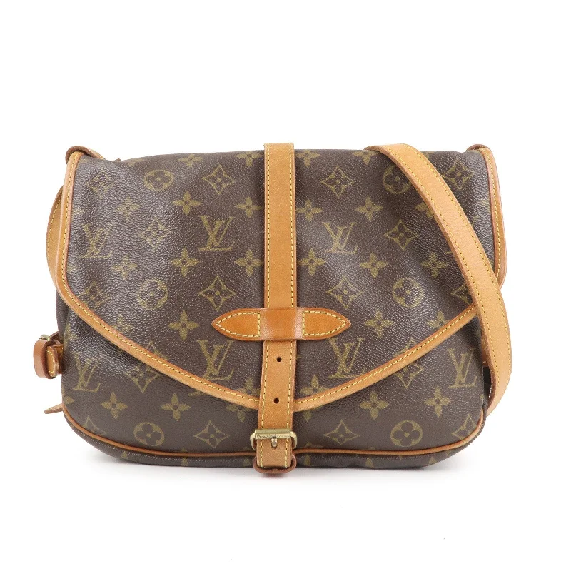 Louis Vuitton Neverfull bags with large capacity for everyday essentialsLouis Vuitton Monogram Saumur 30 Shoulder Bag Brown M42256