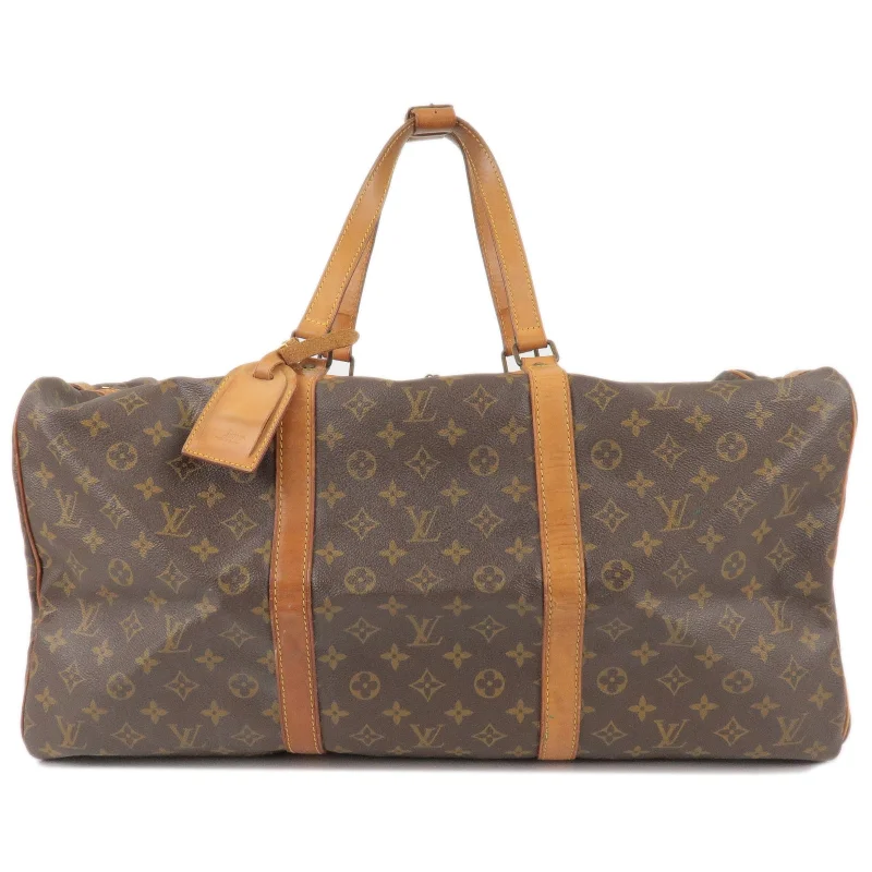 Louis Vuitton tote bags with a spacious interior and multiple pocketsLouis Vuitton Monogram Sac Souple 55 Boston Bag M41622