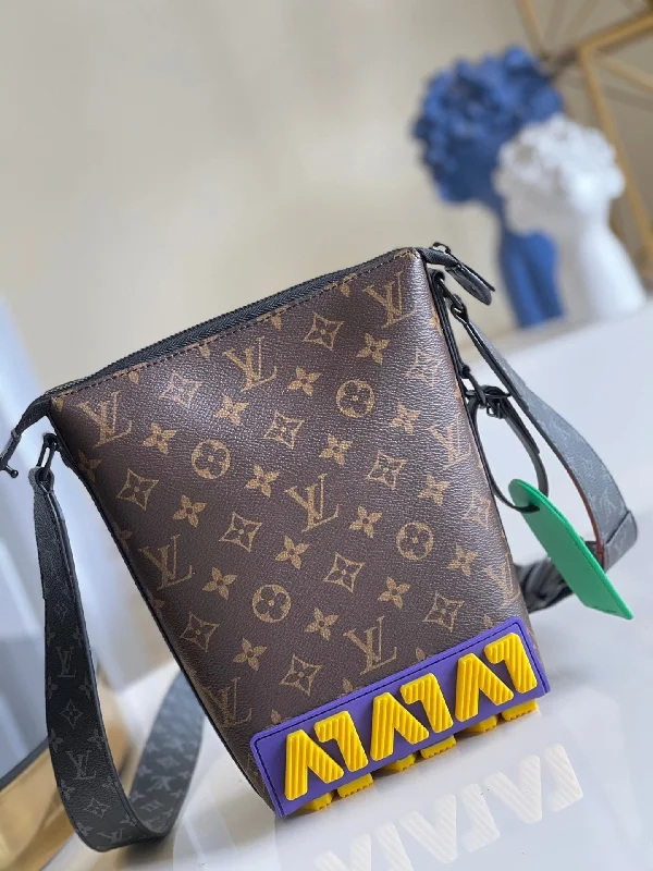 Louis Vuitton Alma bags with a monogram - embossed leather surfaceLouis Vuitton Cruiser Messenger Bag