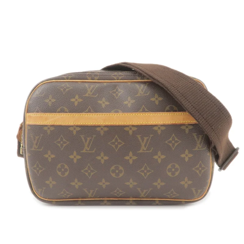 Louis Vuitton crossbody bags with a woven leather strap for textureLouis Vuitton Monogram Reporter PM Shoulder Bag M45254