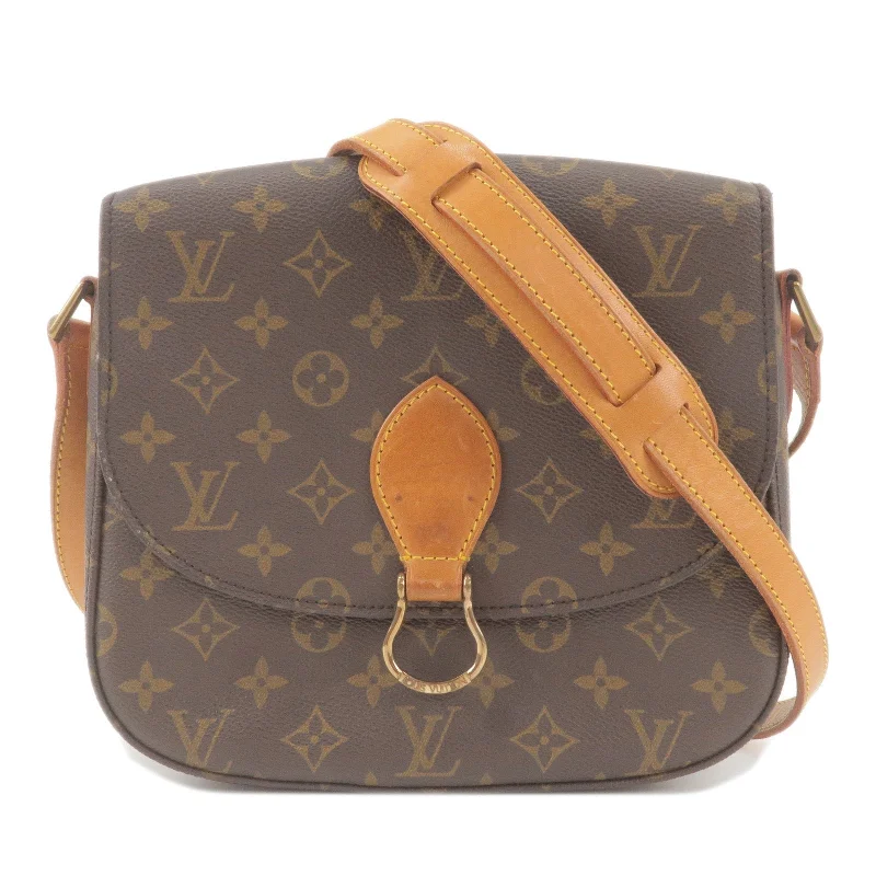 Louis Vuitton Twist bags with a contrast - colored interior for visual interestLouis Vuitton Monogram Saint Cloud GM Shoulder Bag Brown M51242