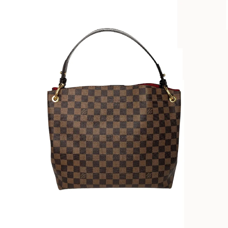 Ladies Louis Vuitton handbags with a detachable coin purse insideLouis Vuitton Damier Ebene Graceful PM Hobo