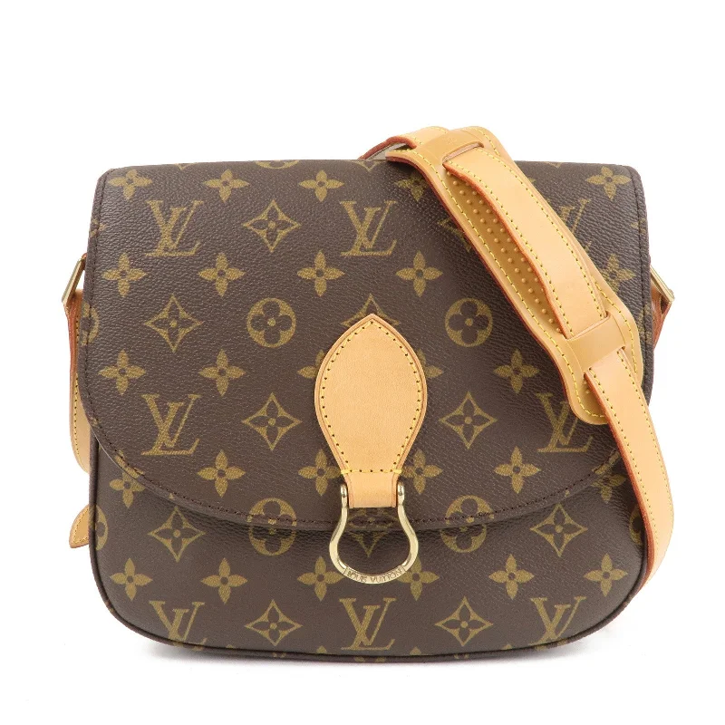 Louis Vuitton handbags with a metal - framed clasp for durabilityLouis Vuitton Monogram Saint Cloud GM Shoulder Bag M51242