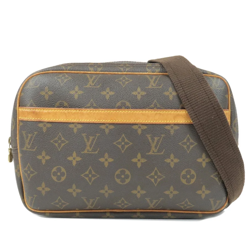 Louis Vuitton bags with a front - zip pocket for small items like keysLouis Vuitton Monogram Reporter PM Shoulder Bag M45254