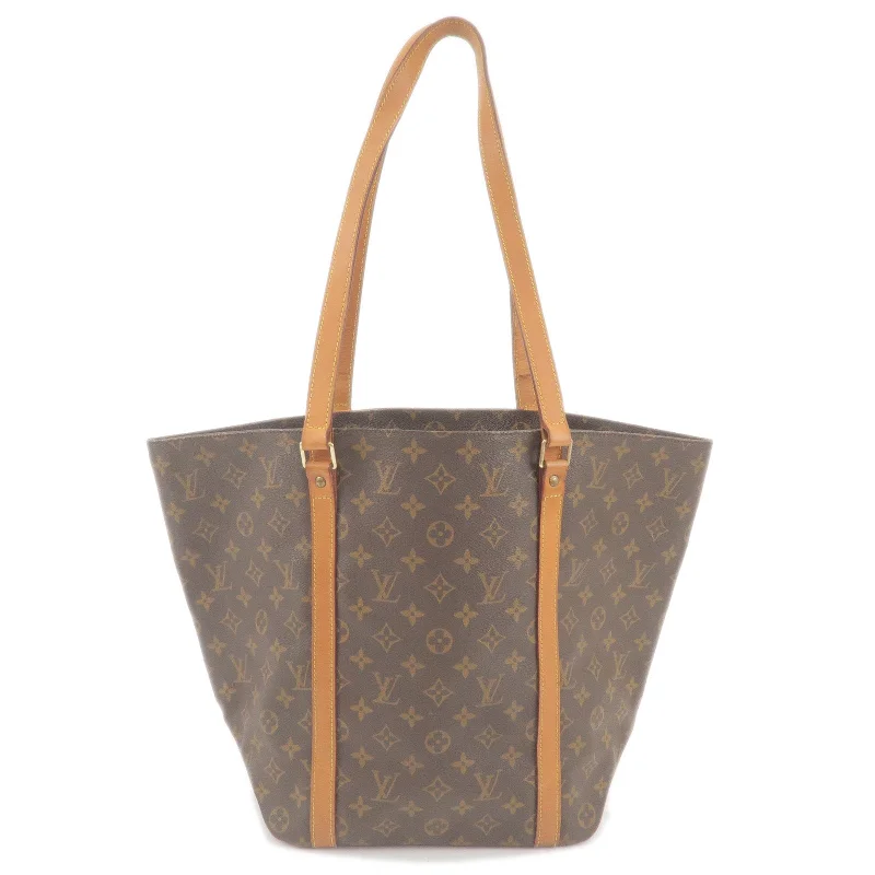 Louis Vuitton tote bags with a double - handle and shoulder - strap optionLouis Vuitton Monogram Sac Shopping Shoulder Bag M51108