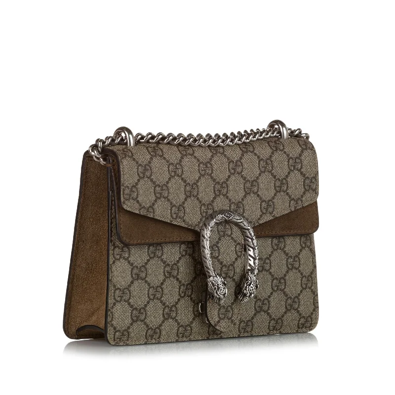 Gucci handbags for women with a metal - framed claspGucci Dionysus GG Supreme Shoulder Bag (34280)