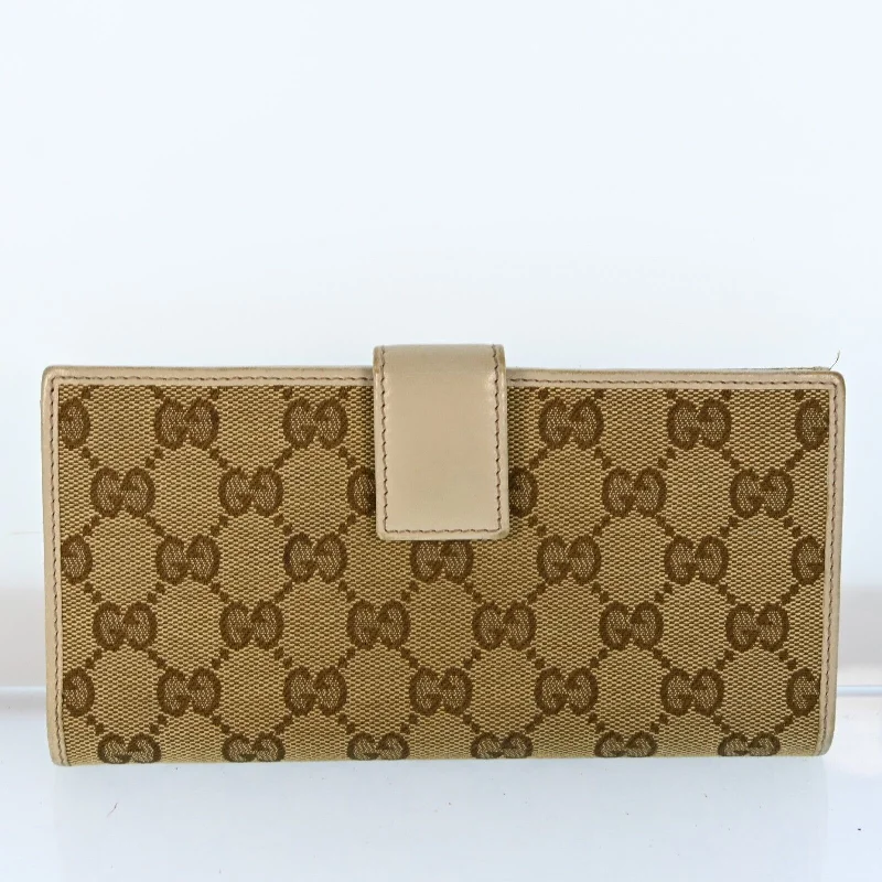 Ladies Gucci Dionysus bags with a detachable shoulder strapGucci Gg Canvas Leather Long Wallet