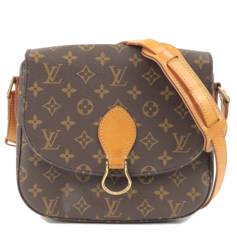 Ladies Louis Vuitton shoulder bags with a wide - width strap for comfortLouis Vuitton Monogram Saint Cloud GM Shoulder Bag M51242