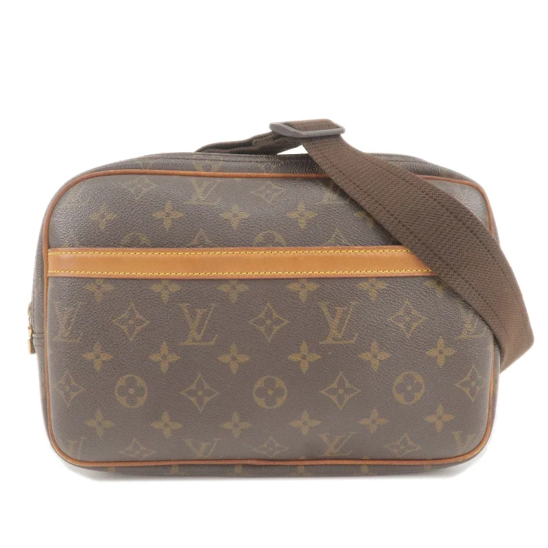 Ladies Louis Vuitton shoulder bags with a magnetic - closure flap for easeLouis Vuitton Monogram Reporter PM Shoulder Bag M45254