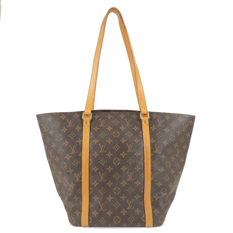 Ladies Louis Vuitton shoulder bags with a wide - width strap for comfortLouis Vuitton Monogram Sac Shopping Shoulder Bag M51108