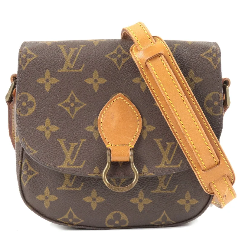 Louis Vuitton bags with a front - flap pocket for quick - access itemsLouis Vuitton Monogram Saint Cloud PM Shoulder Bag M51244