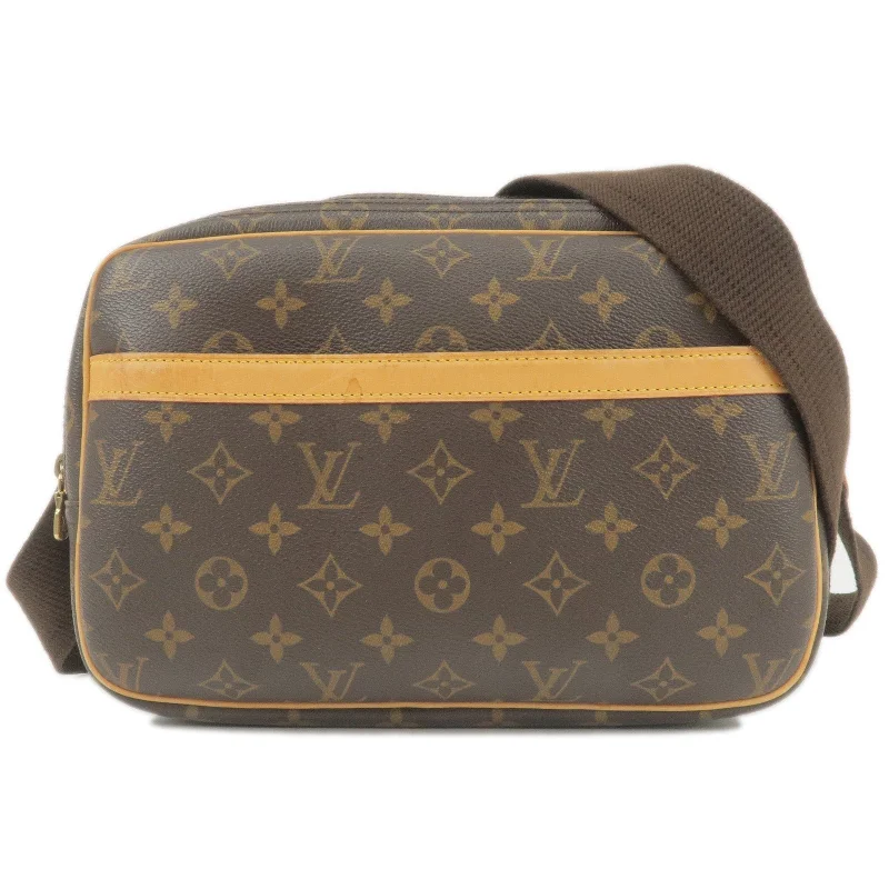 Louis Vuitton tote bags with a water - resistant coating for outdoor useLouis Vuitton Monogram Reporter PM Shoulder Bag M45254