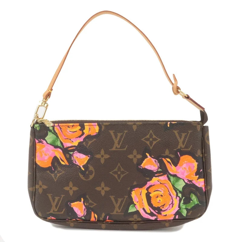 Louis Vuitton tote bags with a spacious interior and multiple pocketsLouis Vuitton Monogram Rose Pochette Accessoires Pouch M48615