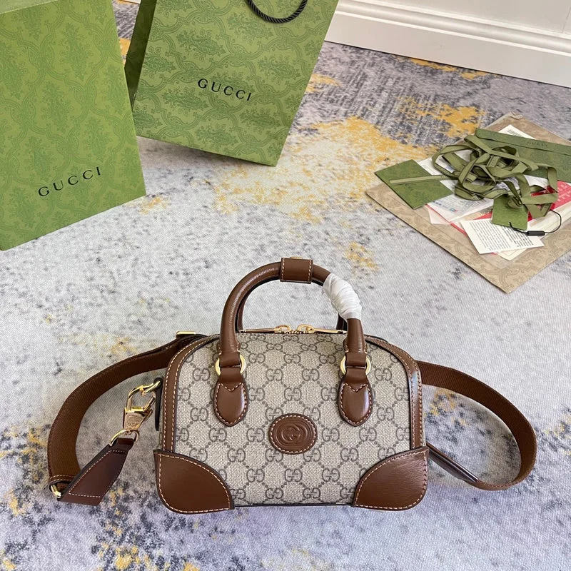 Women Gucci Sylvie bags with a monogram - embossed leatherBC - GUCCI BAG - 2018