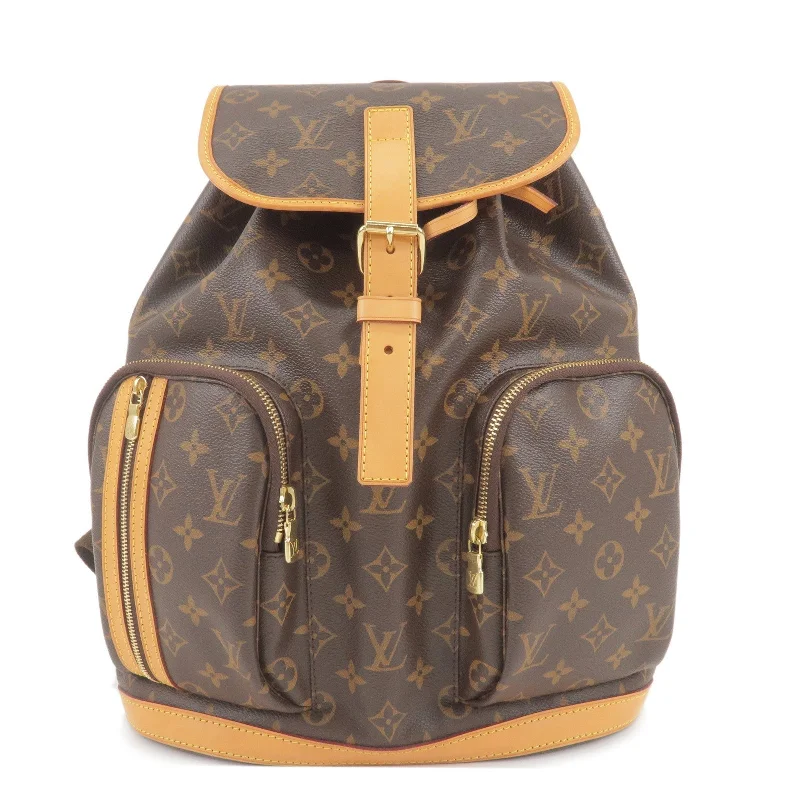 Louis Vuitton Petite Malle bags with a hard - shell structure for uniquenessLouis Vuitton Monogram Sac a Dos Bosphore Back Pack M40107