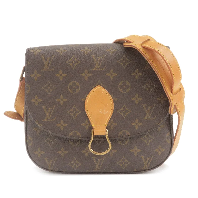 Louis Vuitton backpacks with a multi - pocket organization for functionalityLouis Vuitton Monogram Saint Cloud GM Shoulder Bag M51242