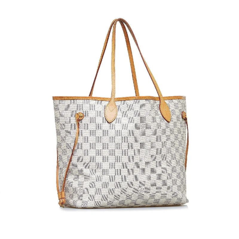 Louis Vuitton backpacks with a sleek, minimalist design for styleLouis Vuitton Damier Azur Neverfull MM