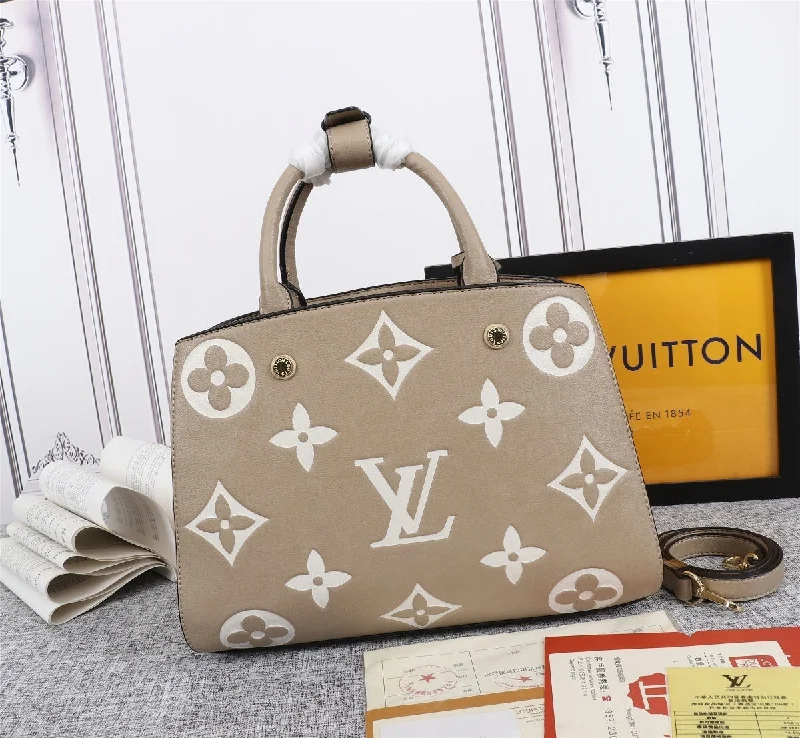 Louis Vuitton handbags with a back - zip pocket for storing valuablesLouis Vuitton Montaigne BB Bag