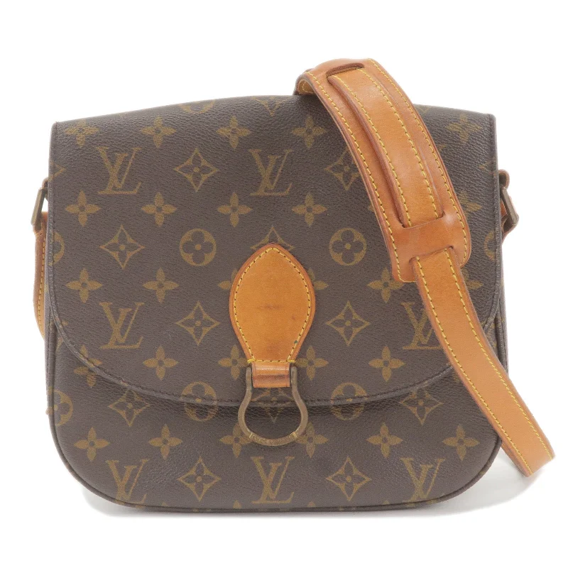 Louis Vuitton crossbody bags with a woven leather strap for textureLouis Vuitton Monogram Saint Cloud GM Shoulder Bag Brown M51242