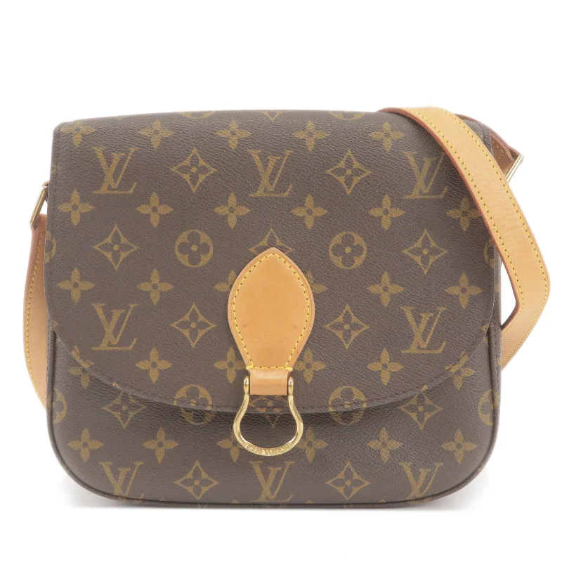 Louis Vuitton bags with a zippered interior pocket for better organizationLouis Vuitton Monogram Saint Cloud GM Shoulder Bag M51242