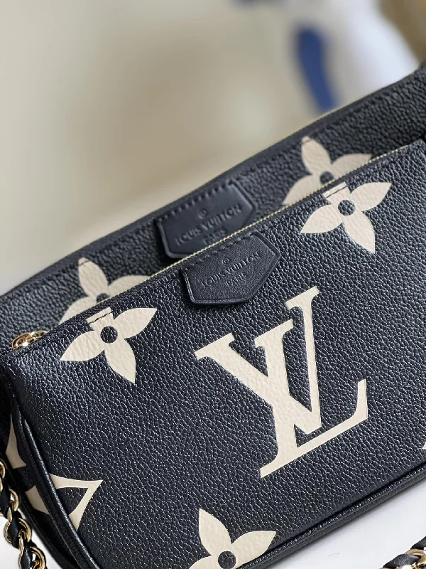 Louis Vuitton bags with a front - zip pocket for small items like keysLouis Vuitton Multi Pochette Accessories Bag