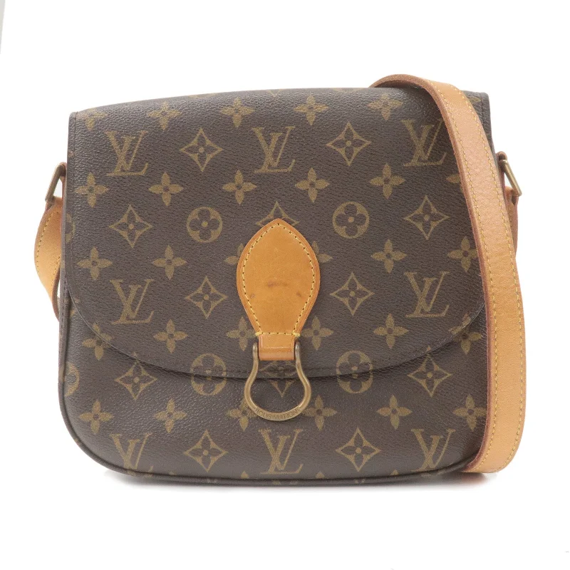 Louis Vuitton bags with a chain - link trim and a leather body for a modern edgeLouis Vuitton Monogram Saint Cloud GM Shoulder Bag Brown M51242