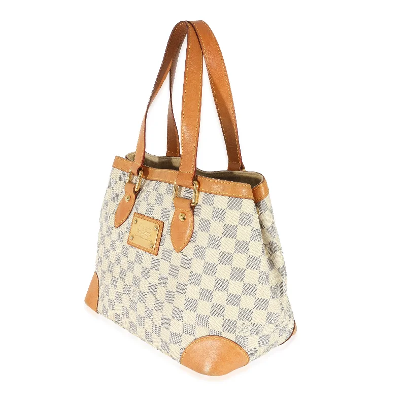 Louis Vuitton crossbody bags with adjustable shoulder straps for comfortLouis Vuitton Damier Azur Canvas Hampstead PM