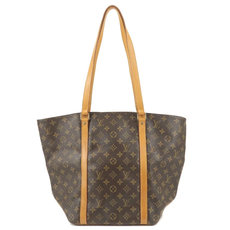 Louis Vuitton Alma bags with a monogram - embossed leather surfaceLouis Vuitton Monogram Sac Shopping Shoulder Bag M51108