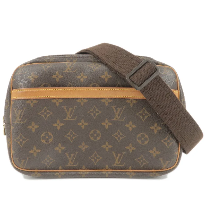 Louis Vuitton handbags with a metal - framed clasp for durabilityLouis Vuitton Monogram Reporter PM Shoulder Bag M45254