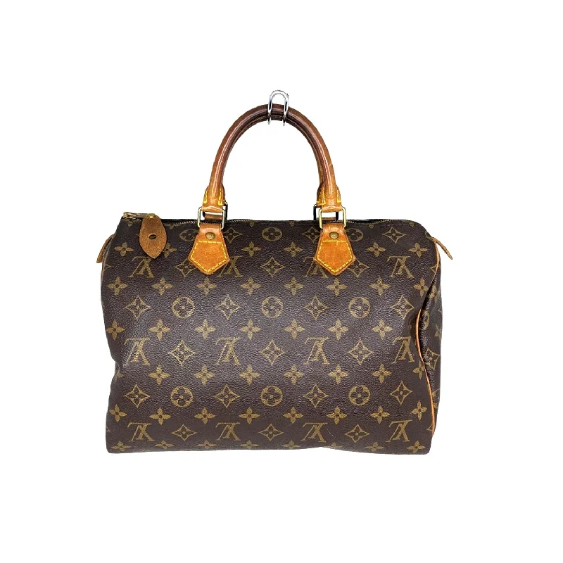 Louis Vuitton bags with a snap - button closure and a decorative charm for styleLouis Vuitton 1991 Monogram Canvas Speedy 30 Bag