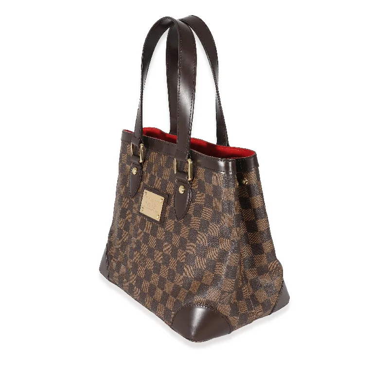 Louis Vuitton Alma bags featuring the signature top - handle designLouis Vuitton Damier Ebene Canvas Hampstead PM