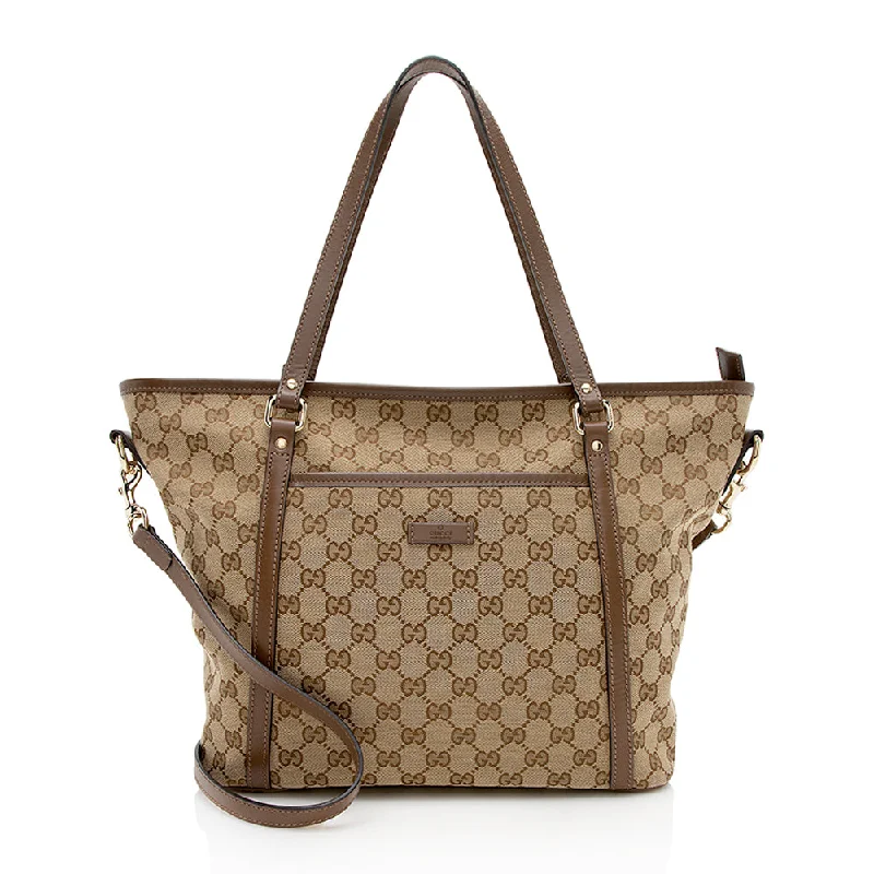 Ladies Gucci handbags with a detachable coin purse insideGucci GG Canvas Medium Tote