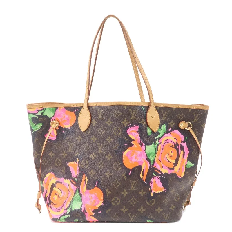 Louis Vuitton bags with a front - flap pocket for quick - access itemsLouis Vuitton Monogram Rose Neverfull MM Tote Bag M48613