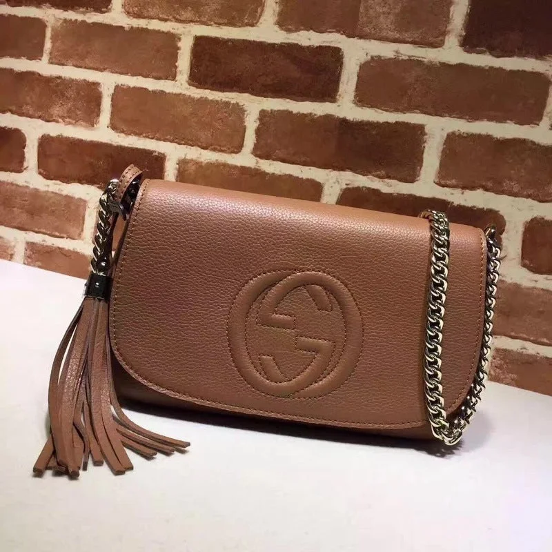 Women Gucci Sylvie bags with a monogram - embossed leatherWF - Gucci Bags - 1218