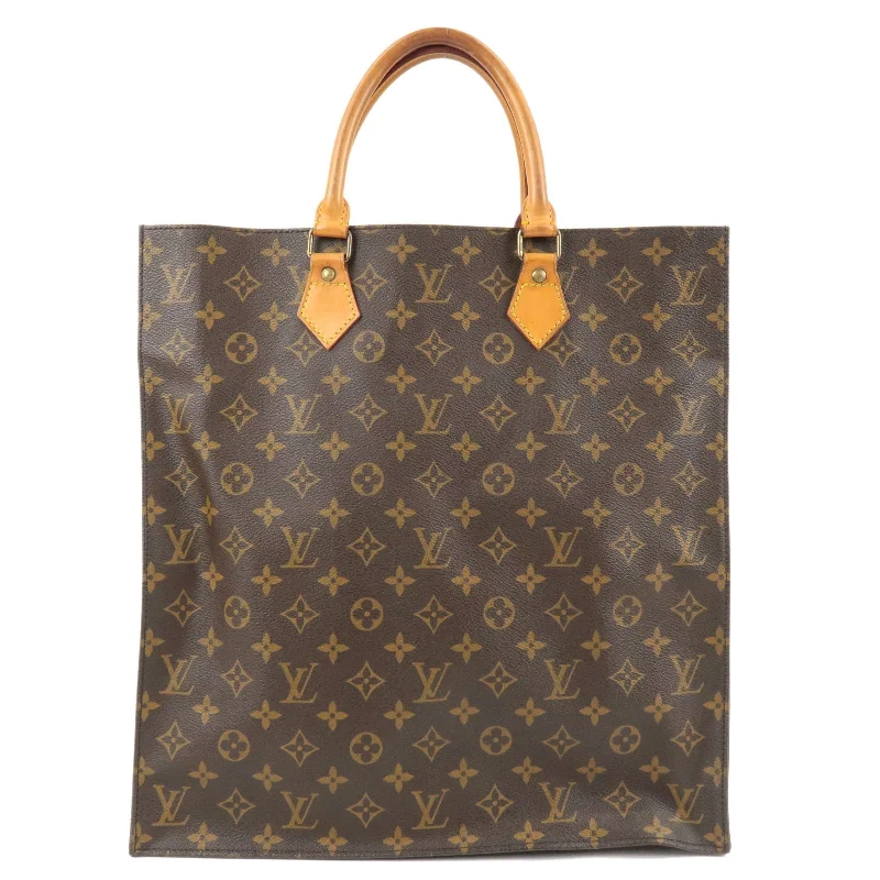 Louis Vuitton backpacks with a padded back panel for comfort during long - wearLouis Vuitton Monogram Sac Plat Hand Bag M51140