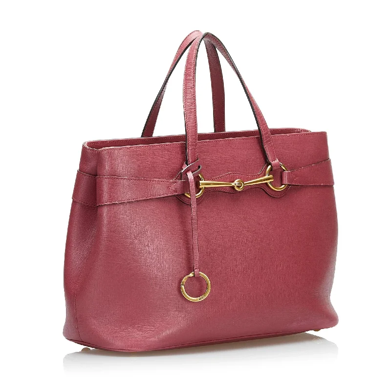 Women Gucci bags with a snap - button closure and a decorative charmGucci Bright Bit Satchel (37186)