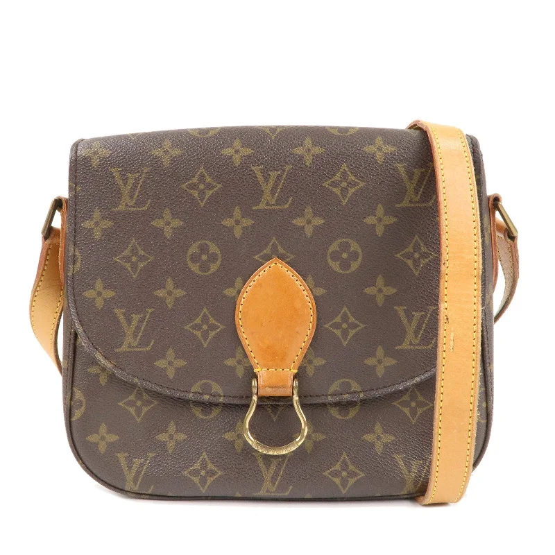 Louis Vuitton bags with a detachable mirror inside for on - the - go touch - upsLouis Vuitton Monogram Saint Cloud GM Shoulder Bag M51242