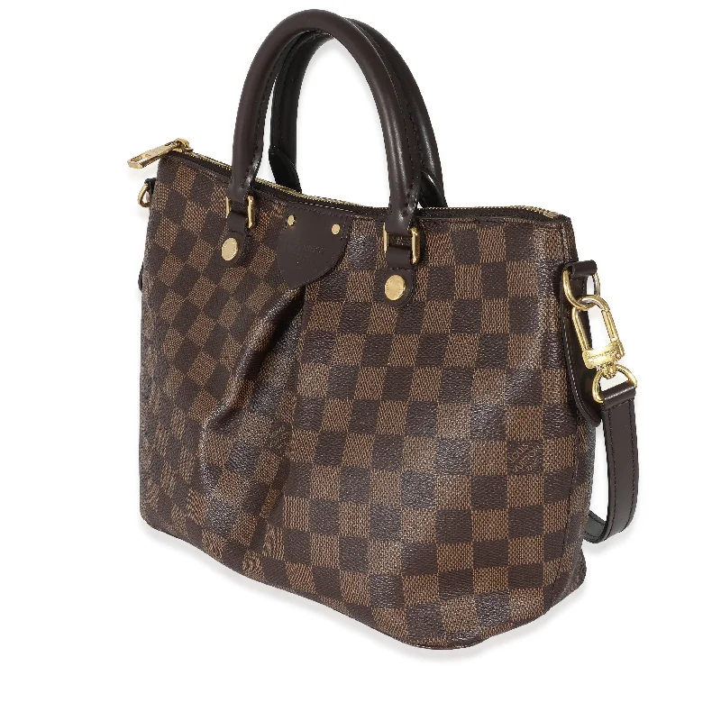 Louis Vuitton backpacks with a sleek, minimalist design for styleLouis Vuitton Damier Ebene Canvas Siena PM