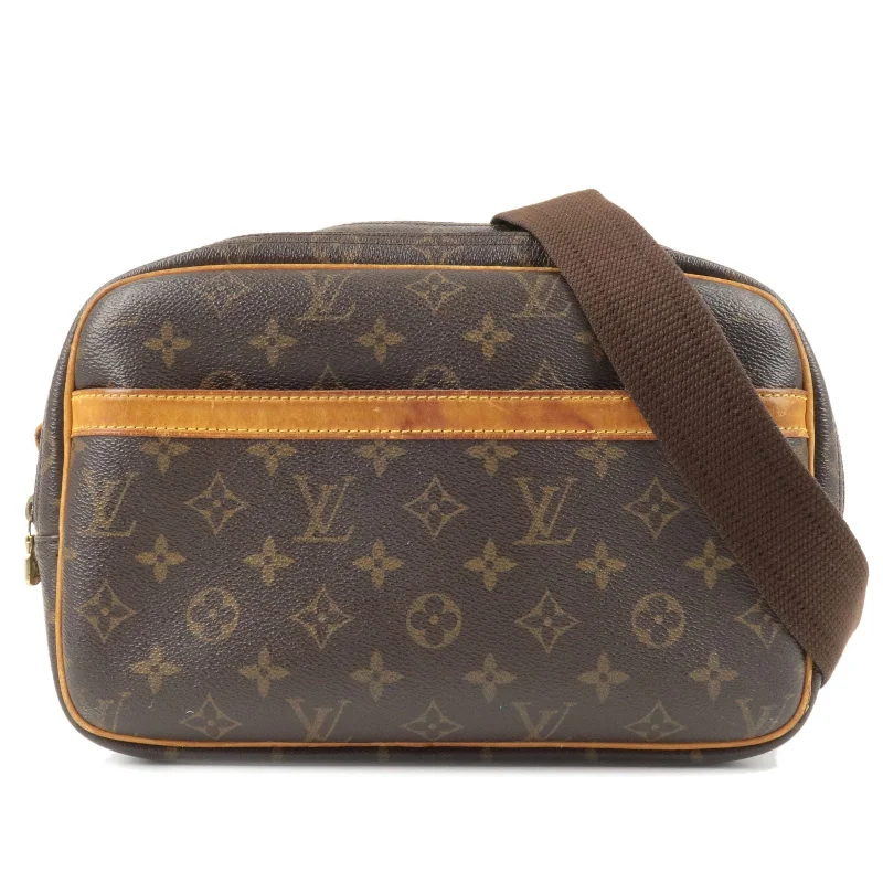 Louis Vuitton tote bags with a printed LV logo on the front for brand visibilityLouis Vuitton Monogram Reporter PM Shoulder Bag M45254