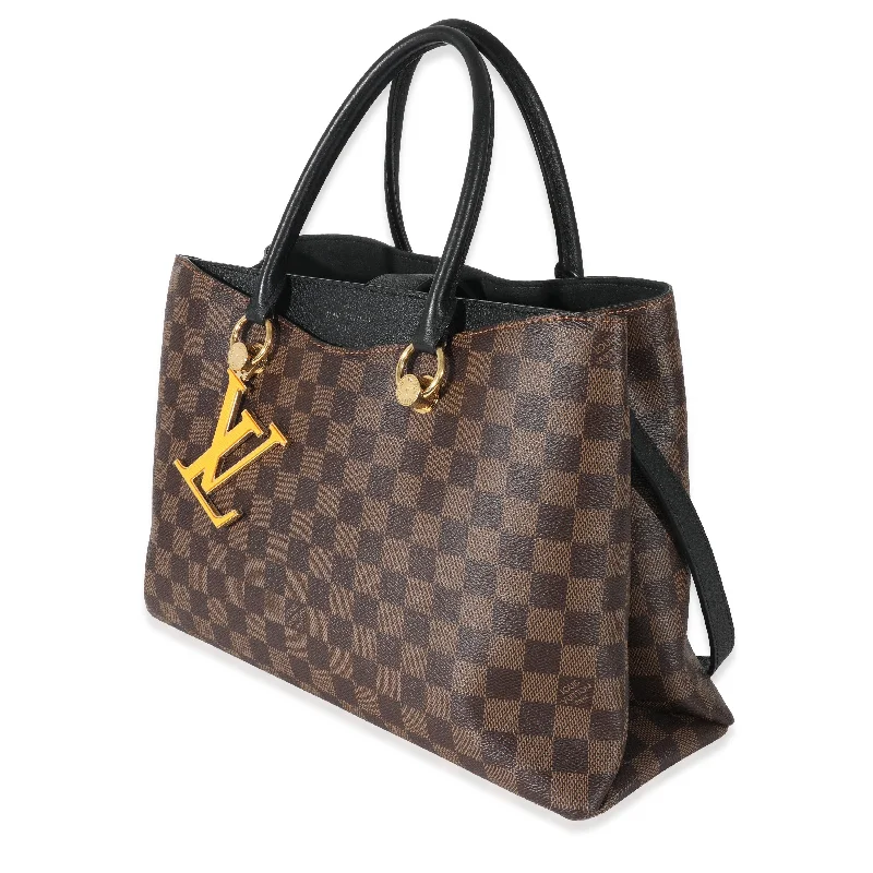 Medium - sized Louis Vuitton tote bags for work and shoppingLouis Vuitton Damier Ebene Canvas LV Riverside