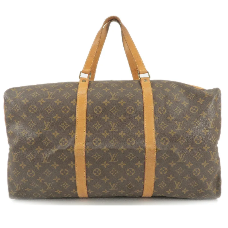 Louis Vuitton bags with a magnetic snap closure for easy accessLouis Vuitton Monogram Sac Souple 55 Boston Bag M41622