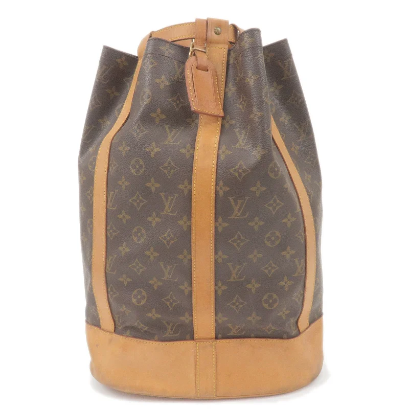 Louis Vuitton Speedy bags in monogram canvas for a classic lookLouis Vuitton Monogram Randonnee GM Laundry Bag With Pouch M42244