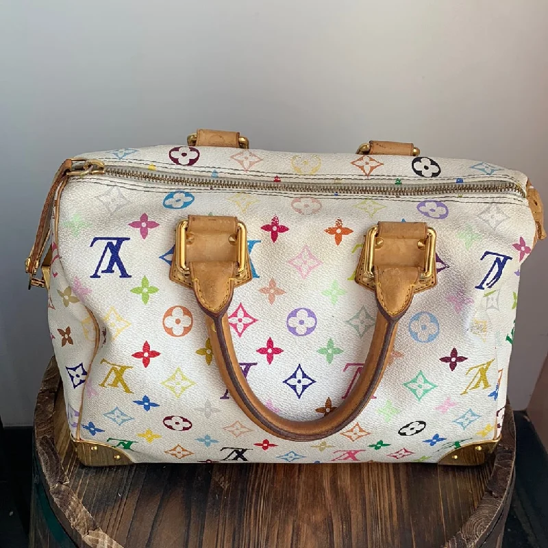 Small - sized Louis Vuitton Pochette Metis bags for a compact carryLouis Vuitton Multicolor Monogram Speedy 30