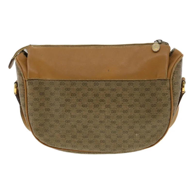 Women Gucci bags with a magnetic snap closure for easy accessGUCCI Micro GG Canvas Shoulder Bag Brown 001580918  rd2931