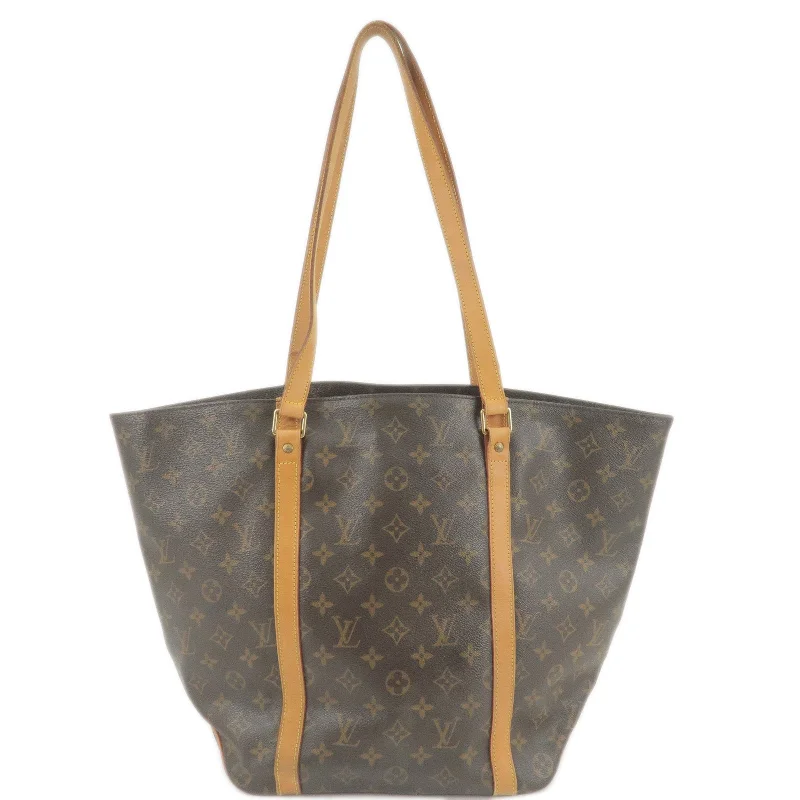 Louis Vuitton bags with a front - flap pocket for quick - access itemsLouis Vuitton Monogram Sac Shopping Shoulder Bag M51108