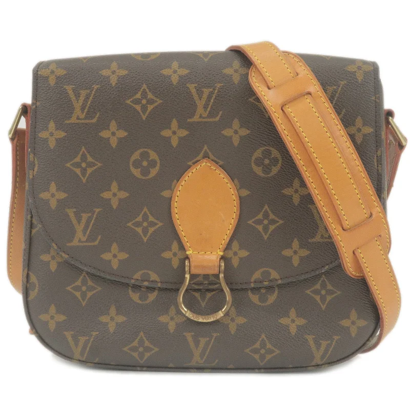 Ladies Louis Vuitton Petite Malle bags in a pastel color for a soft lookLouis Vuitton Monogram Saint Cloud GM Shoulder Bag M51242