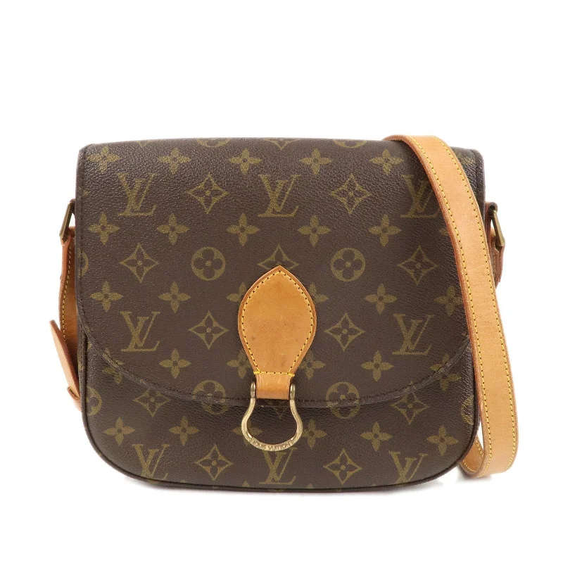 Louis Vuitton backpacks with a padded laptop compartment for travelLouis Vuitton Monogram Saint Cloud GM Shoulder Bag Brown M51242