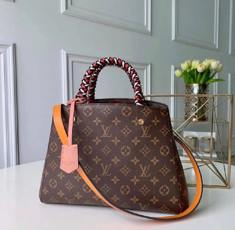 Ladies Louis Vuitton shoulder bags with a single - handle silhouetteLouis Vuitton Montaigne BB Bag